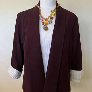 Vintage Maroon Blazer - Size XL